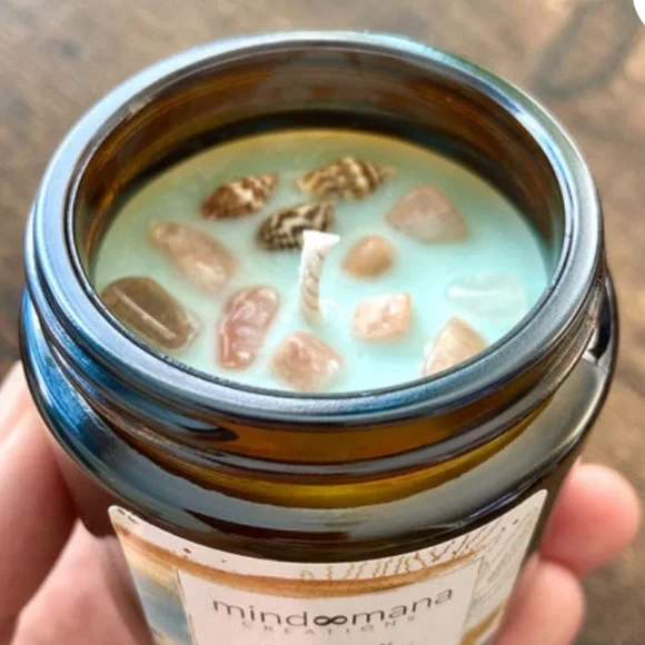 Mind Mana Creations Stay Salty 4 oz Candle - Picture 1 of 3